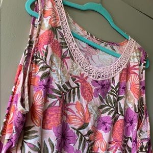 Tropical Pink Pineapple Tank 1X